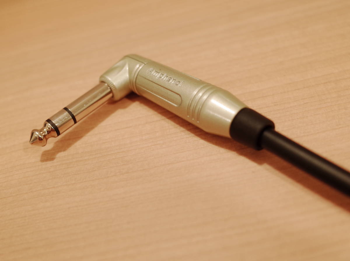 ★ Yケーブル MOGAMI 2534 L型TRSフォン-TSフォン 変換ケーブル 2m AMPHENOL ACPS-RN ACPM-GN ★拍卖