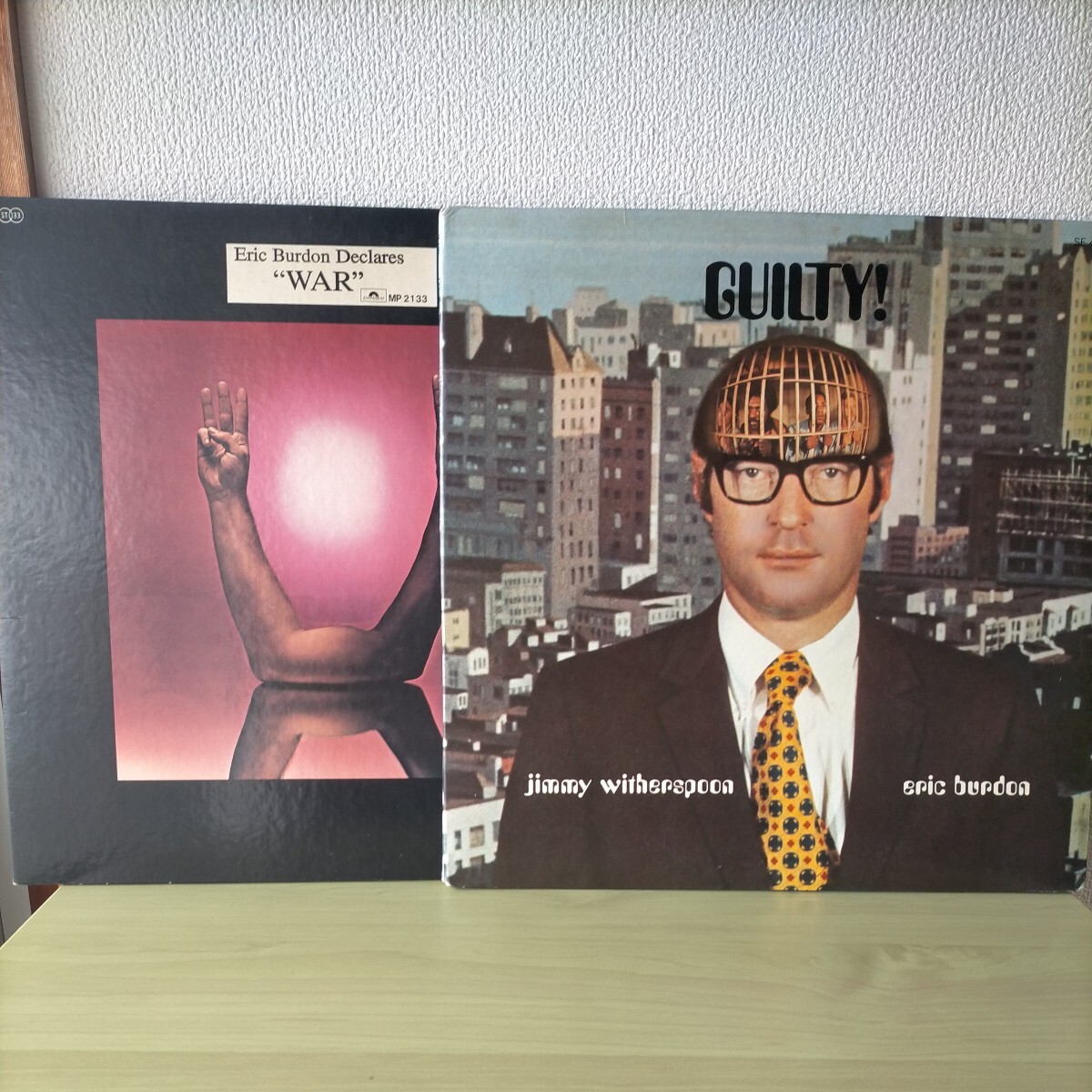 ERIC BURDON &Jimmy witherspoon 『GUILTY!』 ERIC BURDON &WAR 『宣戦布告』 共に中古盤LP拍卖