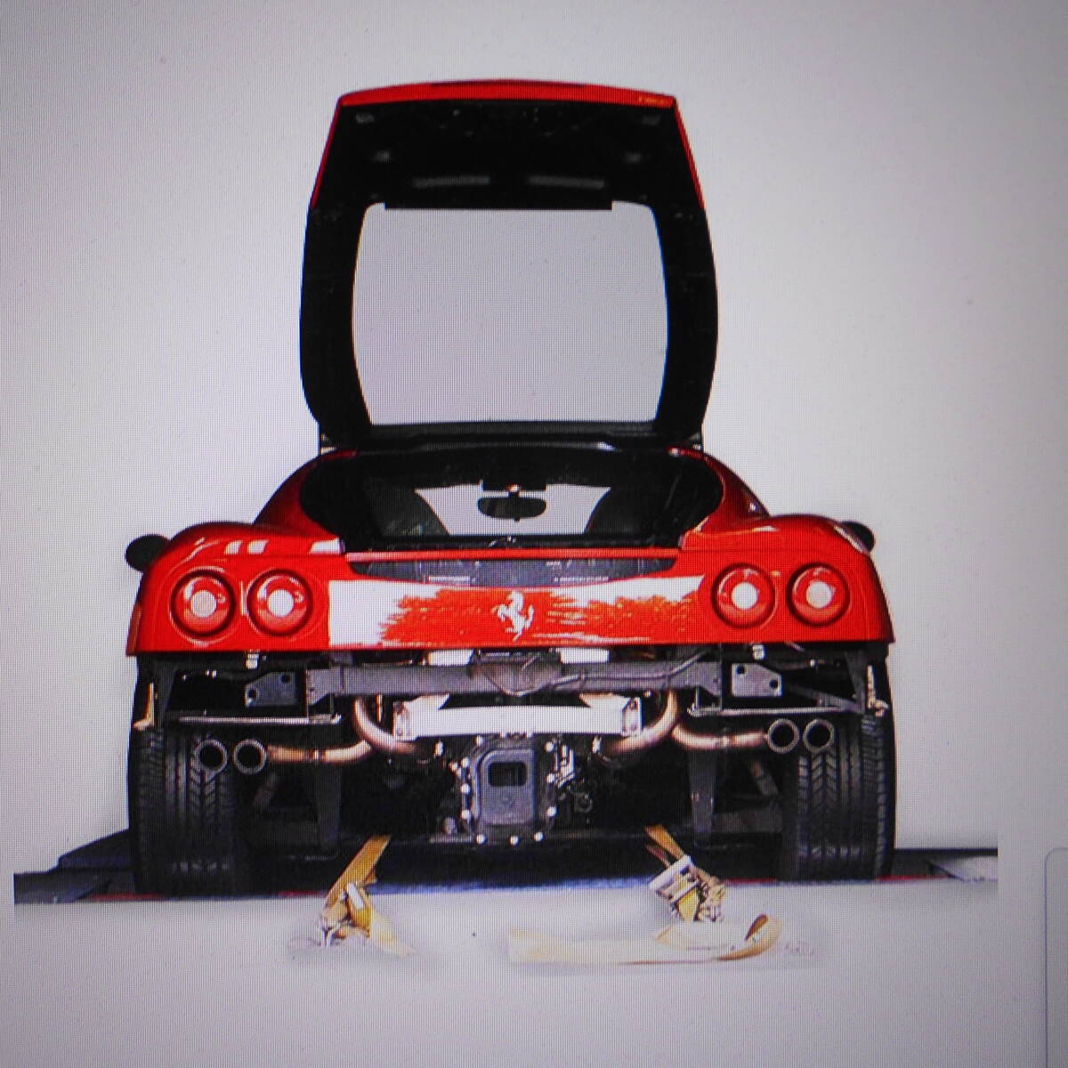 ★★スーパースプリント純正品 フェラーリ 360 リアマフラー+エンドパイプ(A001-876)80ΦW左右出し 車検非対応⑳★拍卖