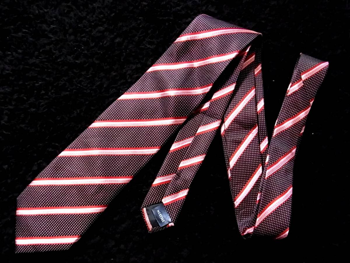 ☆☆№0613美品【中細ブランド本格ナロータイ】シンプルフレーズ(オリヒカ)「SIMPLE PHRASE CRAVAT」ネクタイ拍卖