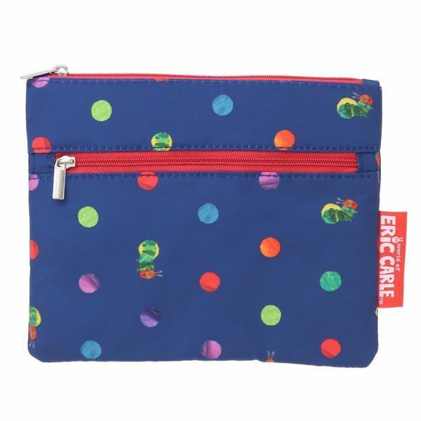 はらぺこあおむ ポーチ 段ポーチ コスメポーチ 小物入れ ドット柄拍卖