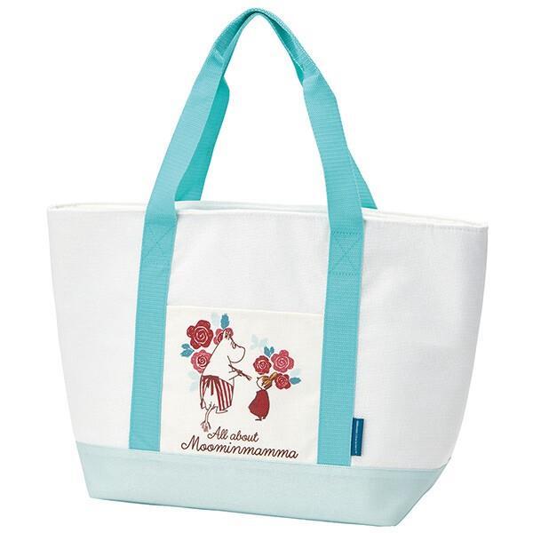 ムーミン トート型保冷ショッピングバッグ エコバッグ 弁当バッグ 麻風 オールアバウト ムーミンママ スケーター拍卖