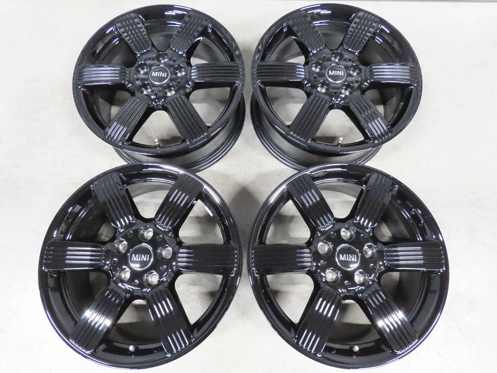 美品 ミニクーパー F55 F56 F57 純正 ブラック 7.5J +54 PCD112 5穴 MINI COOPER ペダルスポーク525 クラブマン 36106898289 ガリ傷無し拍卖