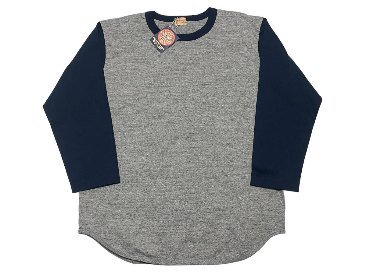 未使用品 Lサイズ WHITESVILLE ホワイツビル WV68848 14番手 BASEBALL TEE 7分袖 ベースボール Tシャツ拍卖