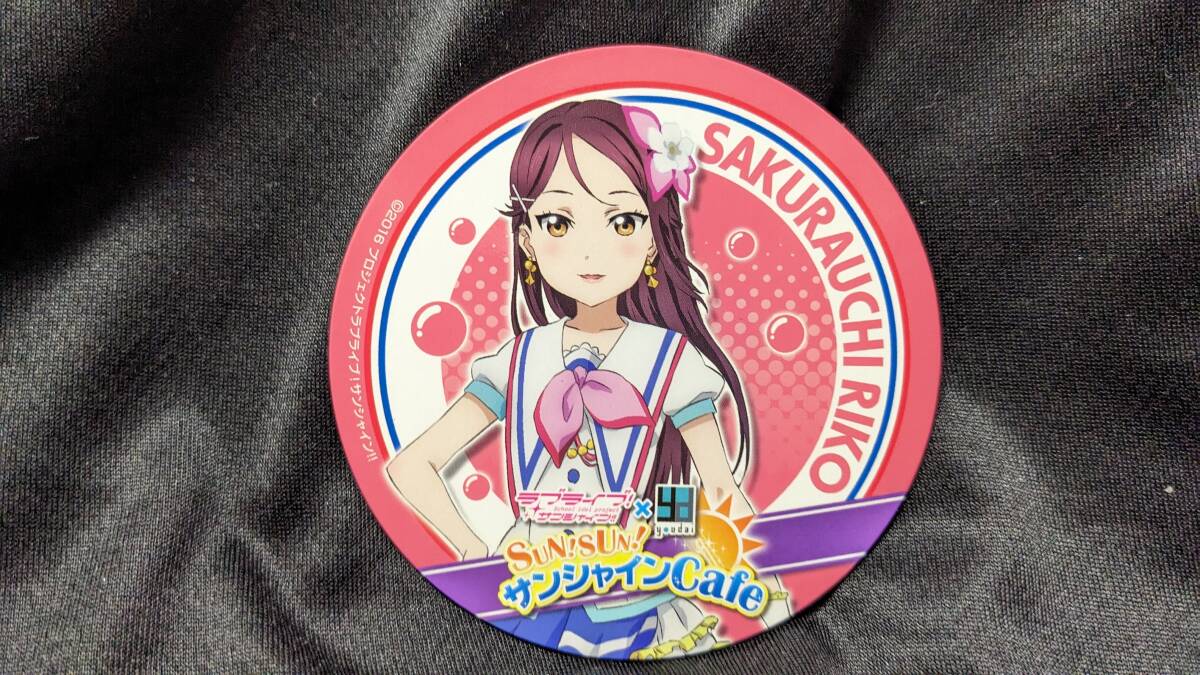 【送料無料】(入手困難品)コースター 桜内梨子 (沼津 サンシャインカフェ) Aqours 逢田梨香子 ラブライブサンシャイン 幻日のヨハネ拍卖