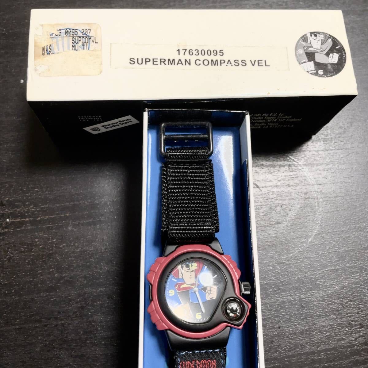 【未使用】ワーナースタジオ スーパーマンウオッチ+コンパス 拍卖