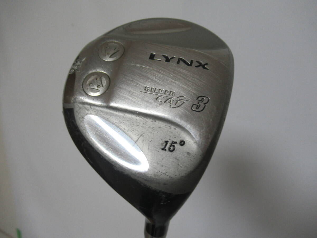 ★LINX リンクス SILVER CAT フェアウエイウッド 3W 15° 純正カーボンシャフト J332 ★レア★激安★中古★ ★拍卖