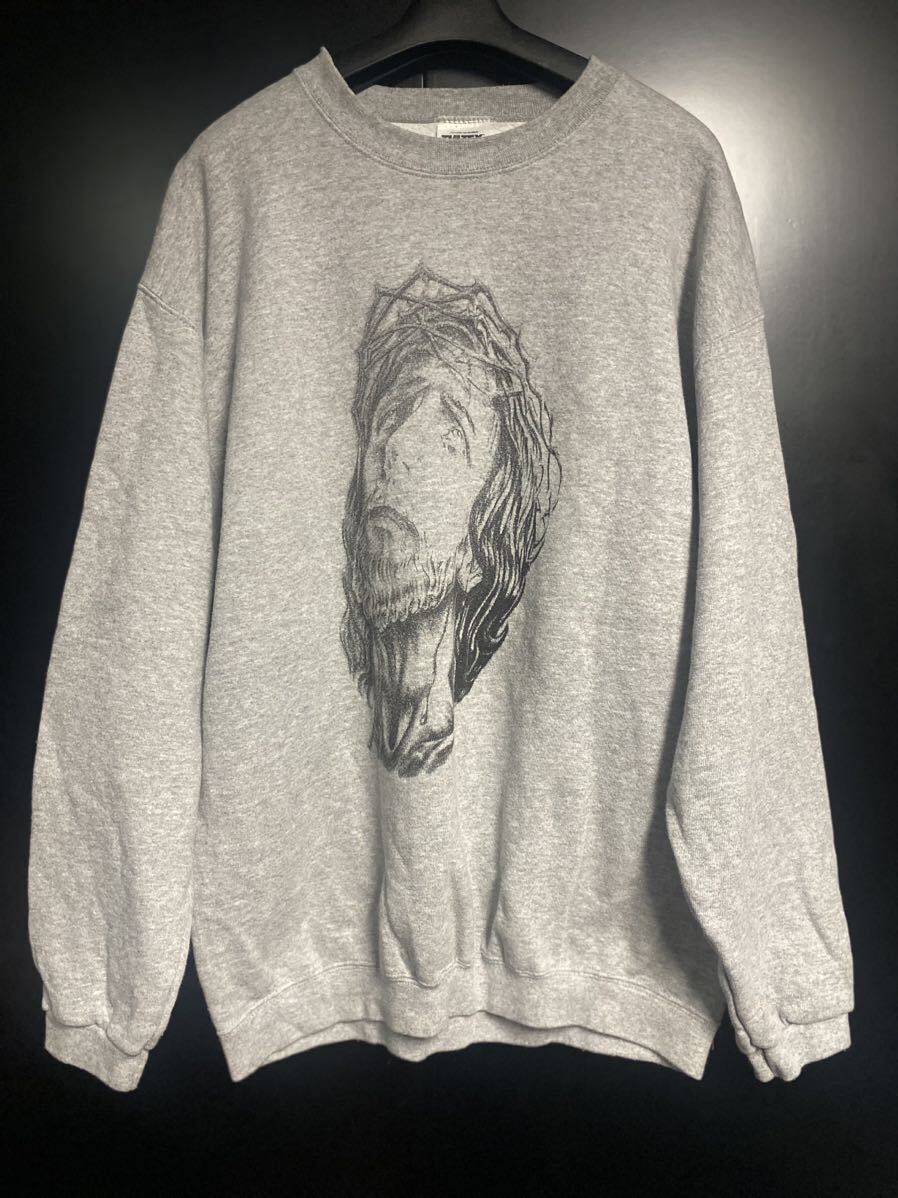 激レア 90'S JESUS スウェット ヴィンテージ サイズL ジーザス トレーナー ジーザスキリスト TULTEX タグ アメカジ 拍卖