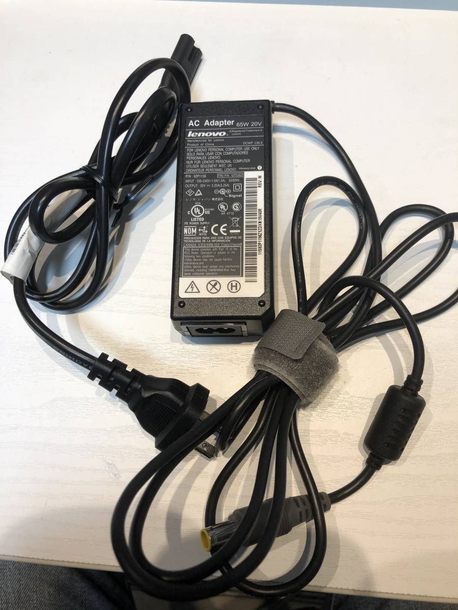 即決あり!Lenovo 純正 ACアダプタ 65W 20V 3.25A 中古品 送料全国600円拍卖