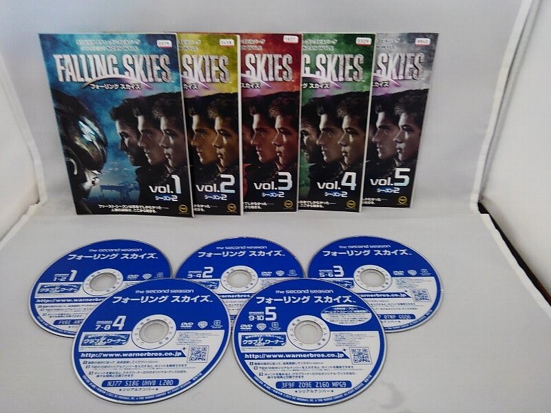 090-2839 送料無料 フォーリング スカイズ セカンド・シーズン 全5巻 ディスクにキズ有り レンタル版 ジャケットとディスクのみ拍卖