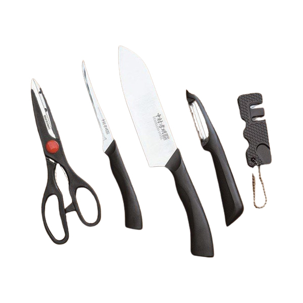 中村孝明 包丁とはさみ 5点セット NKL-06/0851x3個セット/卸 包丁・ハサミ・ピーラー・バケット・シャープナー拍卖