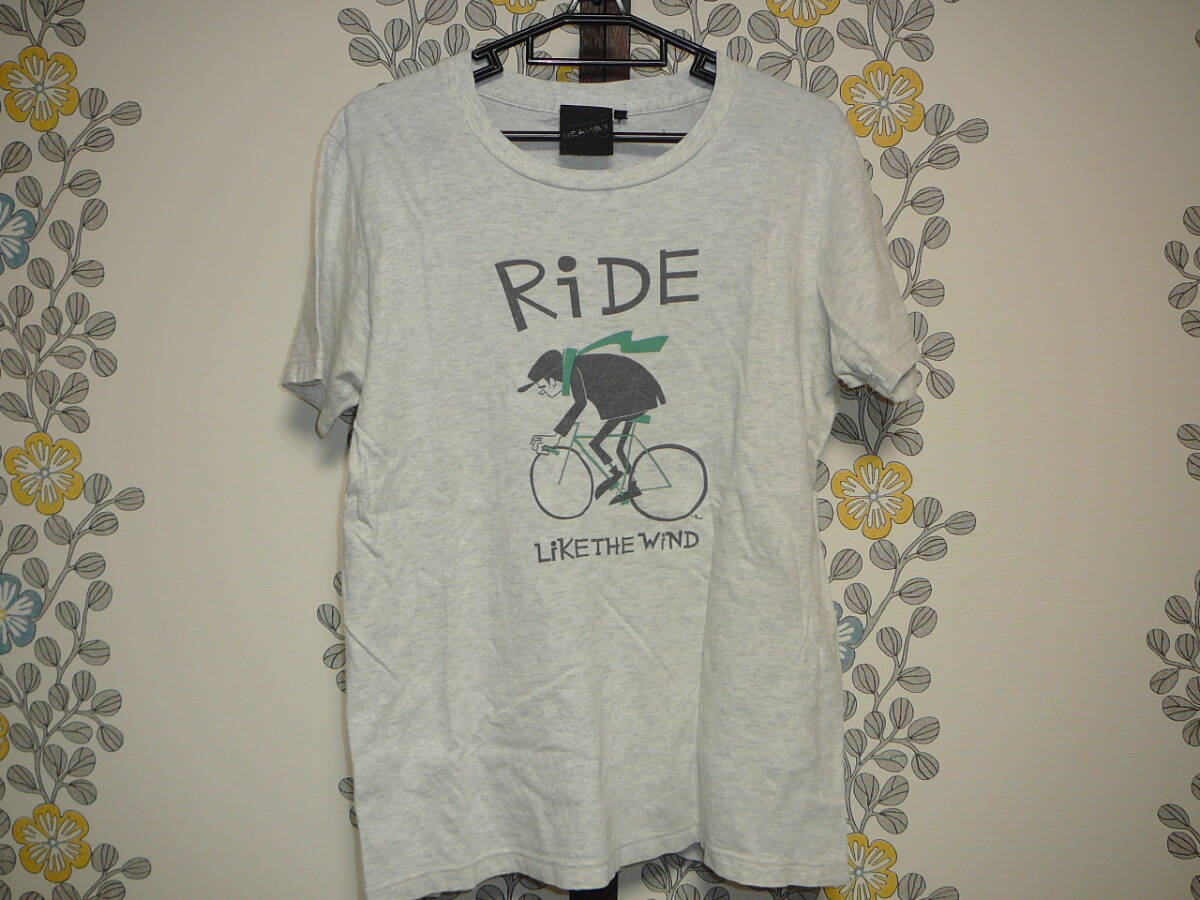 ビームス Tシャツ S 自転車 コットン ライトグレー (株)ビームス拍卖