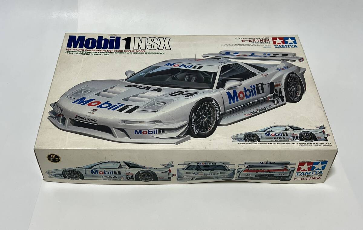 一部組立済 タミヤ 日本製 1/24 スポーツカーシリーズNO.198 モービル1 NSX 拍卖