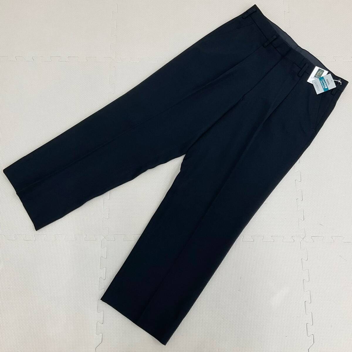 (新品) 男子学生服 スクールズボン ◆大きめ◆W85◆股下73◆冬用◆黒◆カシドス◆日本製◆GREENMATE◆NIKKE◆男子学生◆中学校◆高校◆拍卖