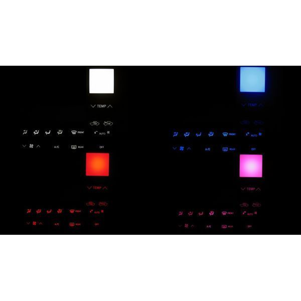 アバロン MCX10 LEDエアコン照明セット! ピンク拍卖