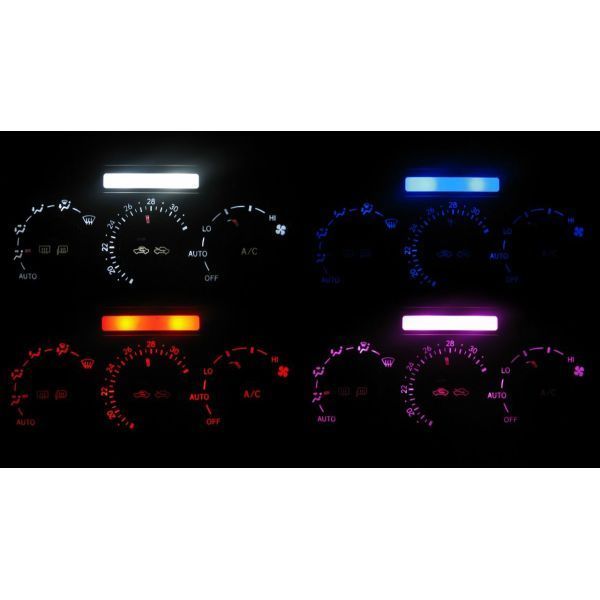 アルテッツァ SXE10/GXE10 LEDエアコン照明セット! ピンク拍卖