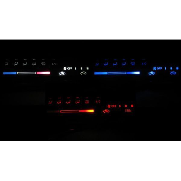 アルトワークス HA12/HA22 LEDエアコン照明セット! ピンク 3レバー式エアコン用拍卖