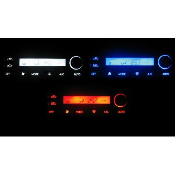 エクストレイル T30 前期 LEDエアコン照明セット! ピンク デジタルオートエアコン用拍卖