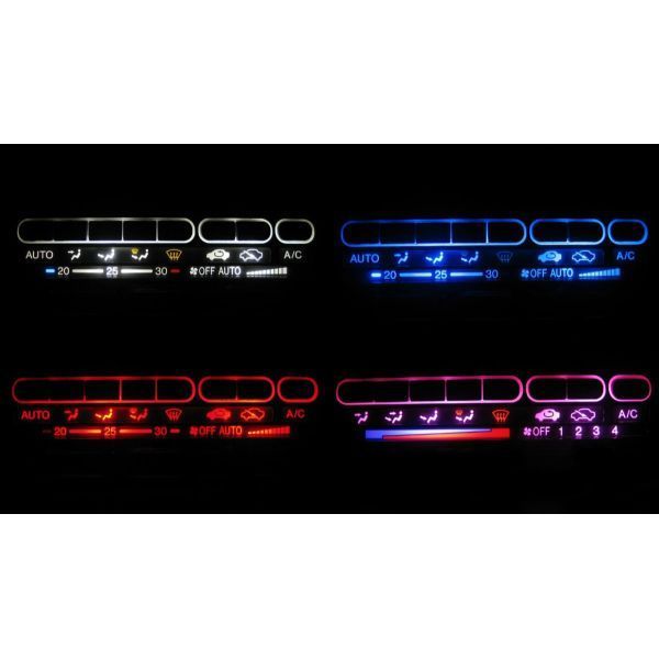 シビック EG3/4/6/7 LEDエアコン照明セット! ピンク オートエアコン用拍卖