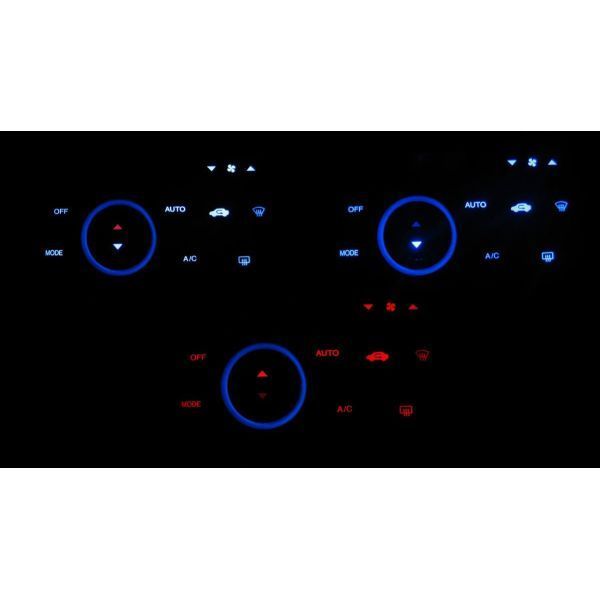 ストリーム RN6/7/8/9 前期 LEDエアコン照明セット! レッド拍卖