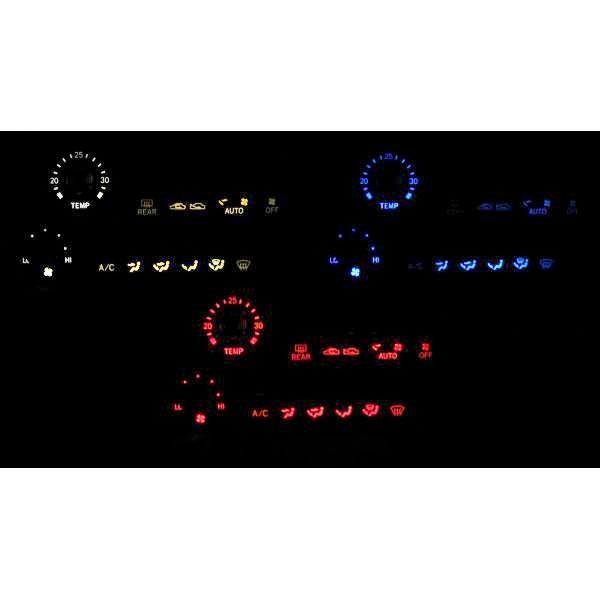 スープラ JZA80 LEDエアコン照明セット! レッド拍卖