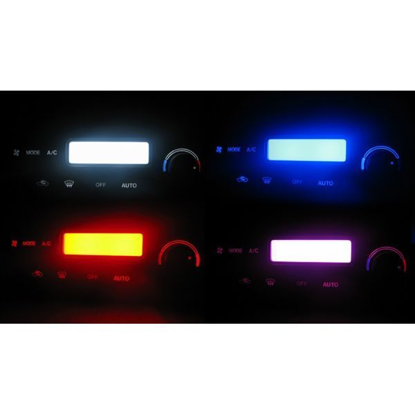 ソリオ MA34S LEDエアコン照明セット! レッド オートエアコン用拍卖