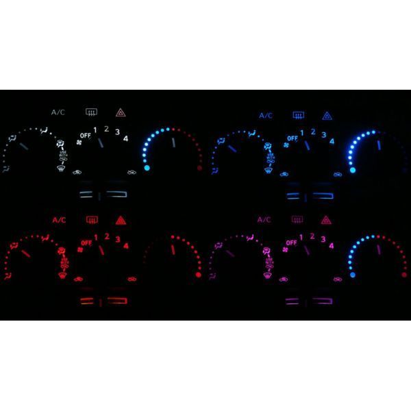 タントカスタム L375S/L385S 後期 LEDエアコン照明セット! ピンク拍卖