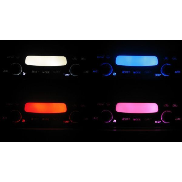 ハイラックスサーフ N180/N185 後期 LEDエアコン照明セット! ピンク拍卖