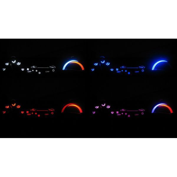 パジェロミニ H56A 前期 LEDエアコン照明セット! ピンク拍卖