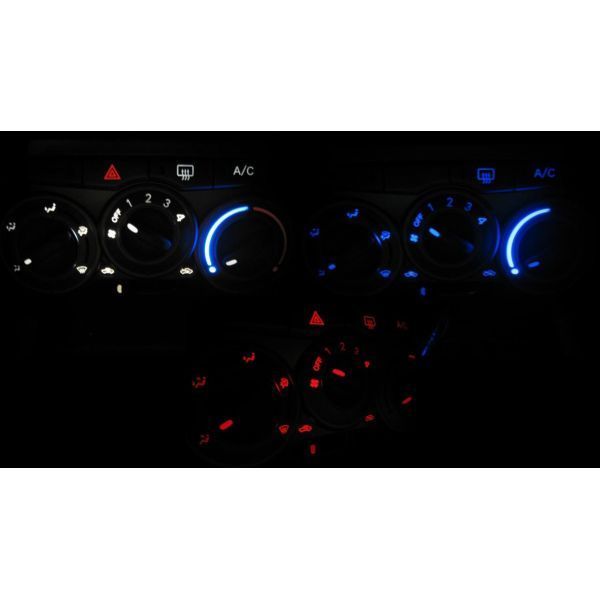 パッソ KGC/QNC10.15 LEDエアコン照明セット! レッド拍卖