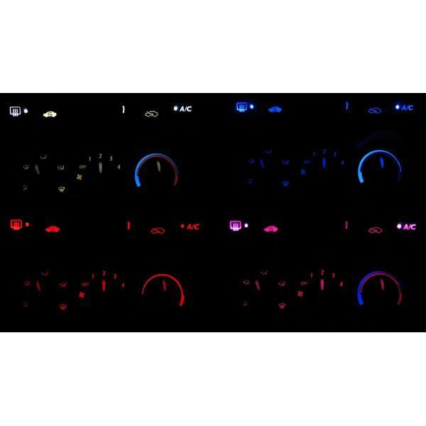フィット GD1/GD2/GD3/GD4 LEDエアコン照明セット! レッド アナログ表示用拍卖