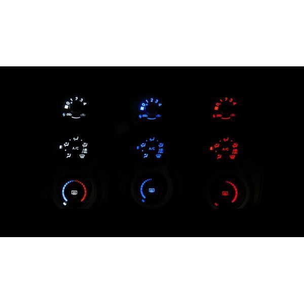 ヴィッツ NCP90/NCP91/NCP95 LEDエアコン照明セット! ピンク マニュアルエアコン用拍卖