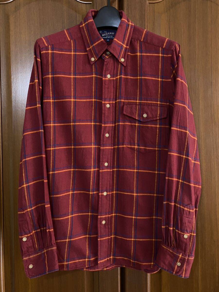 THE RUGGED MUSEUM ラギッドミュージアム チェック ボタンダウンシャツ サイズS 日本製拍卖