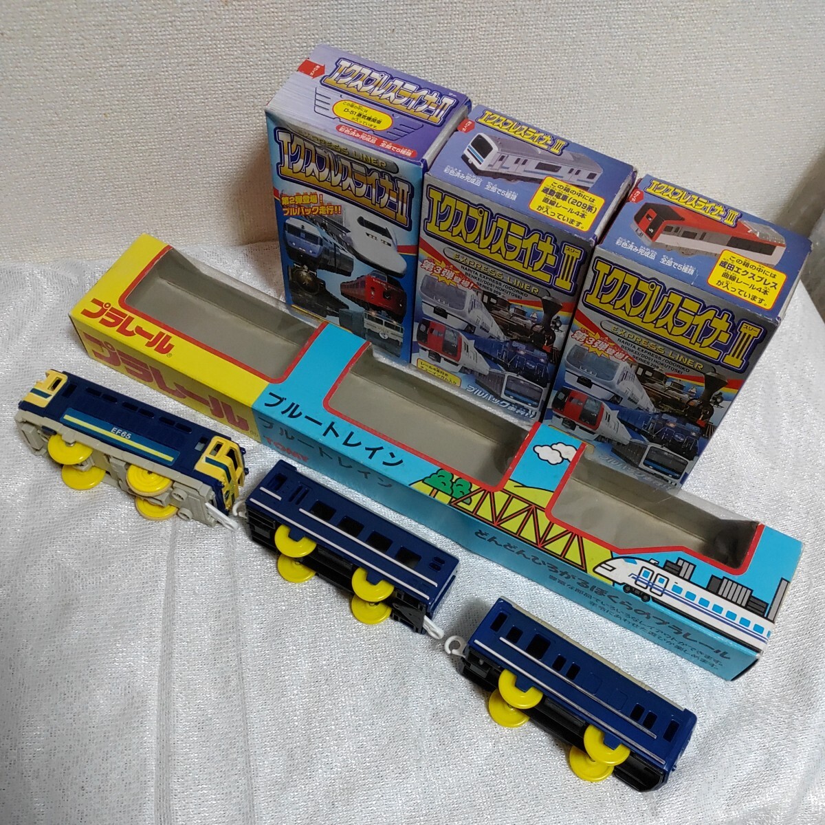 【まとめ品】プラレール4点 ブルートレイン ef65 エクスプレスライナーⅢ 通勤電車 成田エクスプレス d-51 蒸気機関車 0329-B2-SA2拍卖