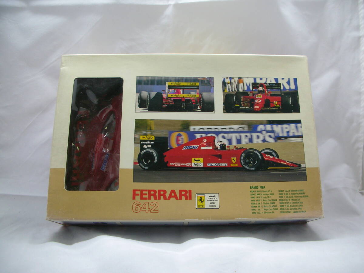 1/24ロッソ製フェラーリ642 グレードアップペインティングバージョン (タンポ印刷&クリアコーティング塗装済み)拍卖