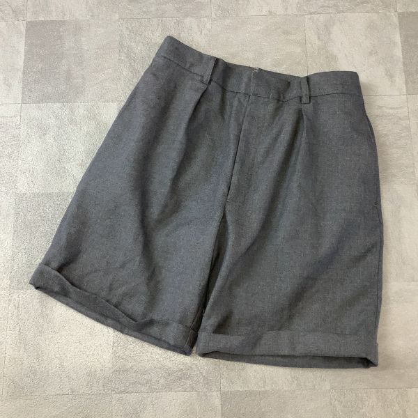 良品 POLO by Ralph Lauren ポロ ラルフローレン ウール ショートパンツ レディース 9号 Mサイズ グレー拍卖