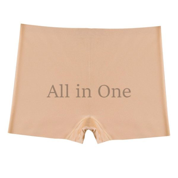 116-214-5 ツヤ感 アイスシルク ボクサータイプ ショーツ 【ベージュ,Mサイズ】レディース 女性 新品 下着 インナー セクシー .3拍卖