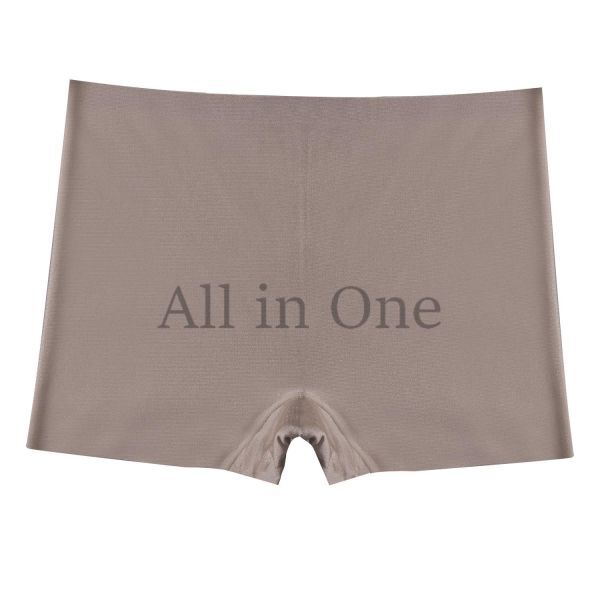 116-205-5 ツヤ感 アイスシルク ボクサータイプ ショーツ 【ライトグレー,Mサイズ】レディース 女性 新品 下着 インナー セクシー .3拍卖