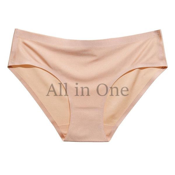 116-221-5 ツヤ感 アイスシルク ブリーフタイプ ショーツ 【ベージュ,Lサイズ】レディース 女性 新品 下着 インナー セクシー .3拍卖