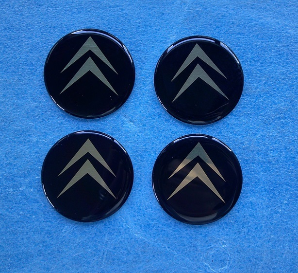 CITROEN/シトロエン(黒) エンブレム 4枚セット ホイールセンターマーク49φ 拍卖