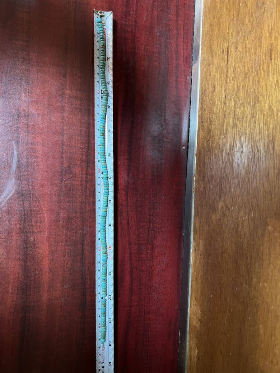 天然ターコイズ6mmブレスレット トルコ 稀少品長43 C M拍卖