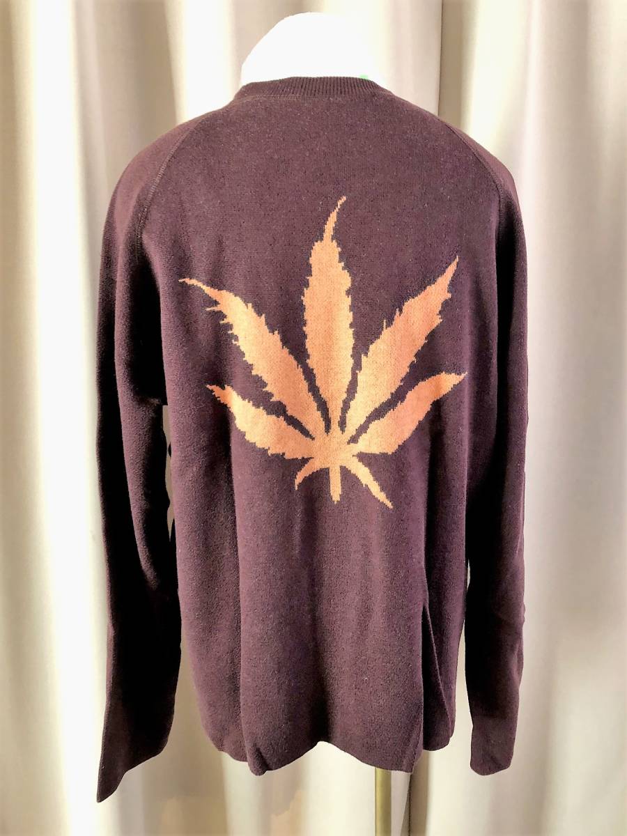 本物 美品 lucien pellat-finet ルシアンペラフィネ 背中ヘンプ カシミヤ ニット セーター M パープル拍卖