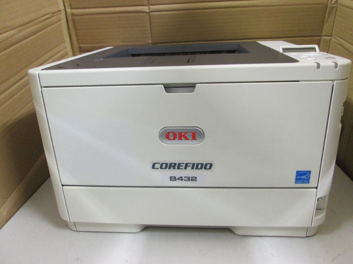 ◎中古レーザープリンタ【OKI B432dnw】WIFI(無線LAN)機能付き 中古トナー/ドラム付き◎2403021拍卖