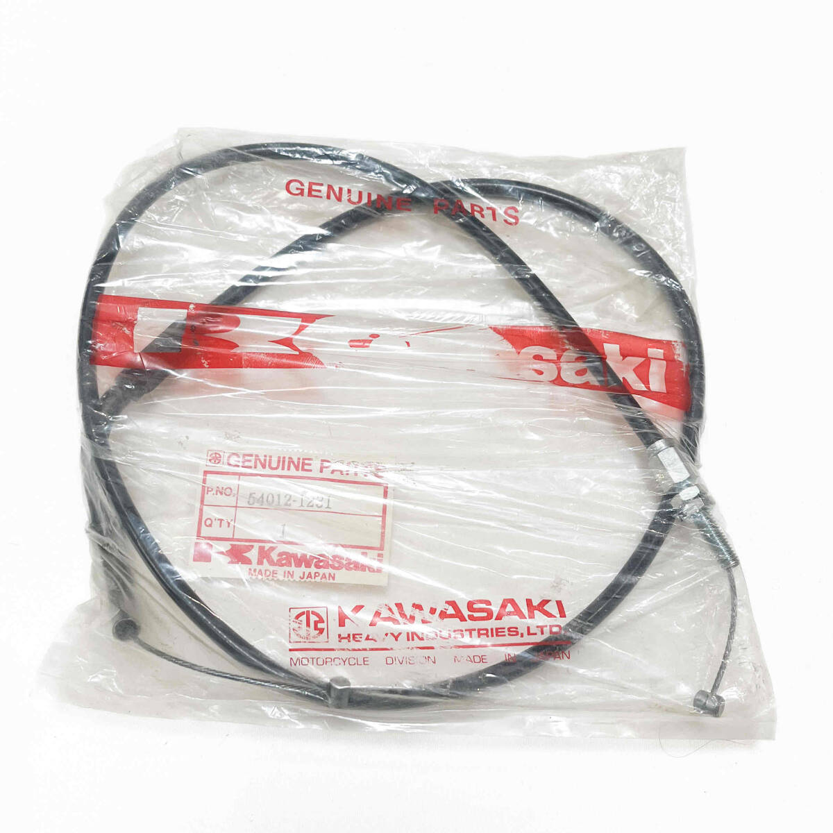 ③KAWASAKI カワサキ 54012-1231 アクセル ワイヤーケーブル 純正品 GPZ750 ZX750-E1 ZX750-E2拍卖