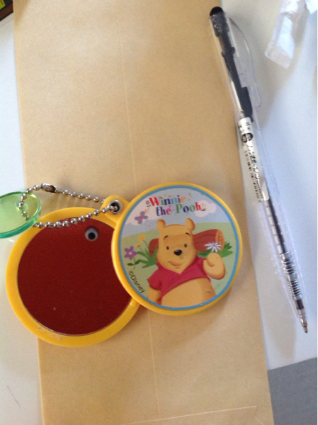 ディズニー、くまのプーさん、コンパクトミラーチャーム拍卖