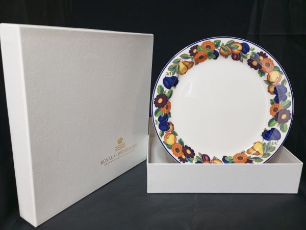 26CM 新品未使用◇自宅保管 ロイヤルコペンハーゲン ゴールデンサマー プレート ROYAL COPENHAGEN GOLDEN SUMMER拍卖