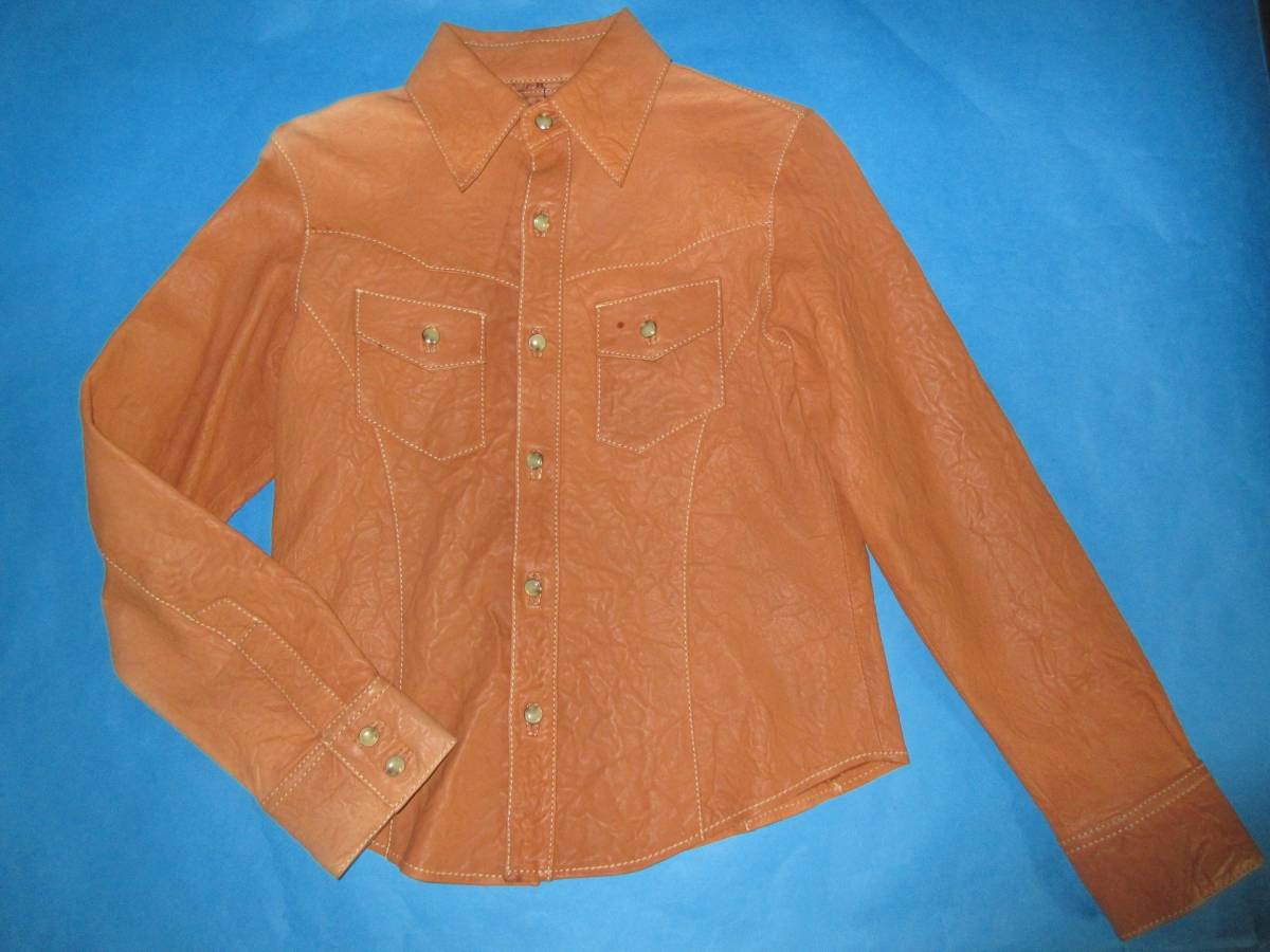 デグナー★女性シープシャツM キャメル定価31900円①★新品DG6WS-1拍卖