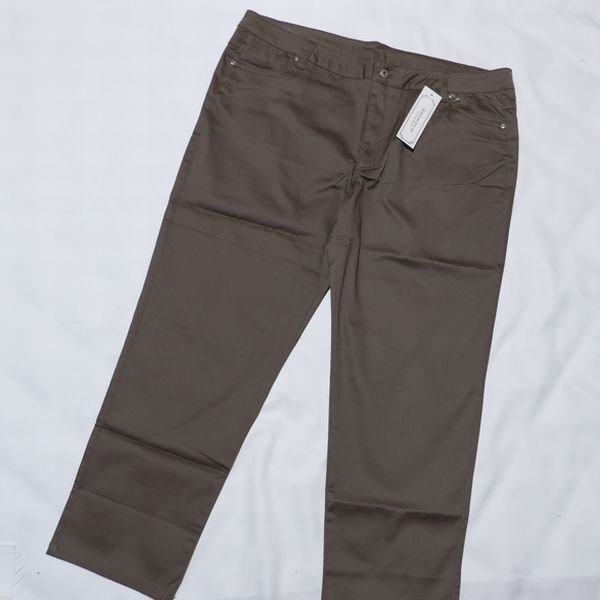 Last BROWDWIN 5L 股下68 綿サテンストレッチ UVカット 美脚パンツ モカ 大きいサイズ拍卖