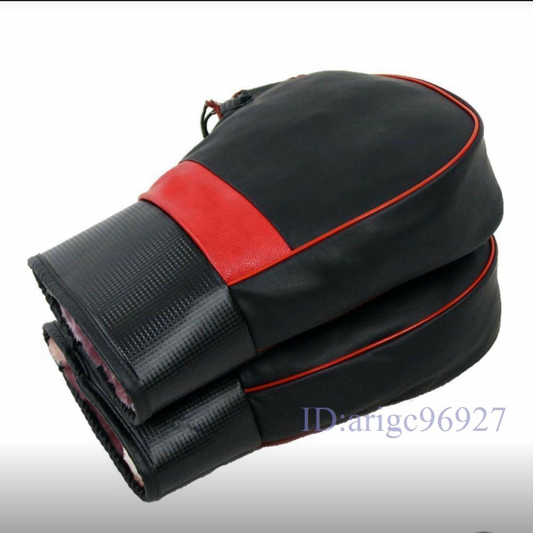 X487☆新品防寒 防風 防水 保温性抜群 汎用 冬用 裏起毛 バイク用ハンドルカバー オートバイ バイク グローブ タイプ ハンドルウォーマー拍卖