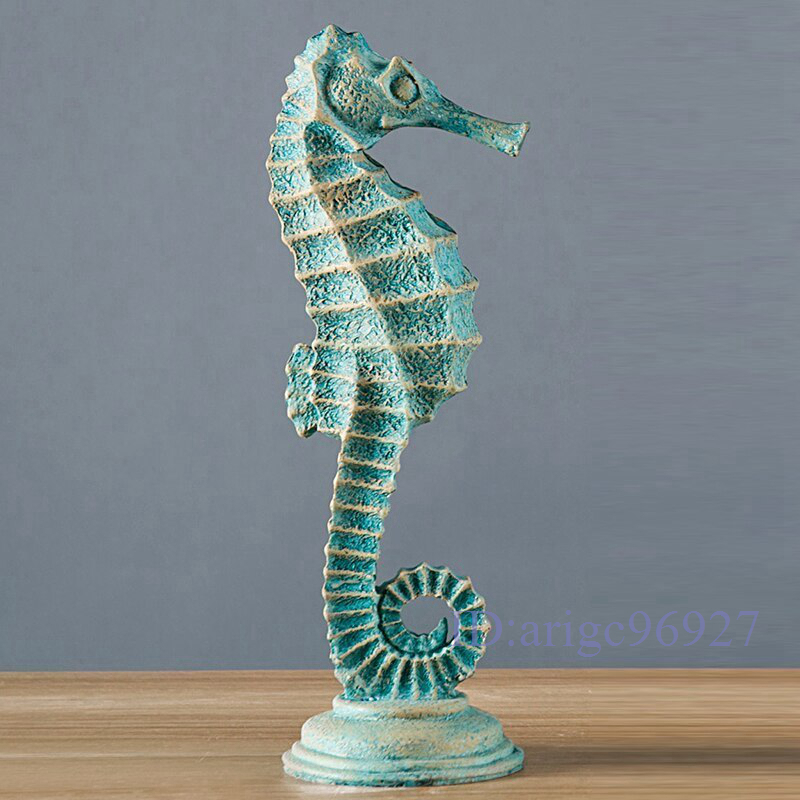 G175★タツノオトシゴのオブジェ 置物 ヨーロッパ マリン インテリア ギフト アンティーク モダン拍卖